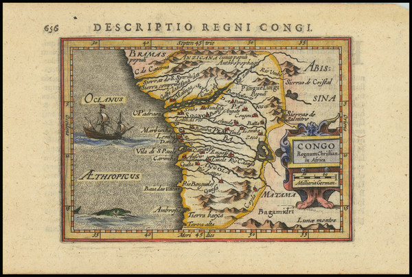 11-West Africa Map By Petrus Bertius