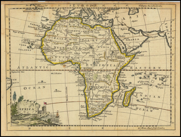 5-Africa Map By Thomas Jefferys