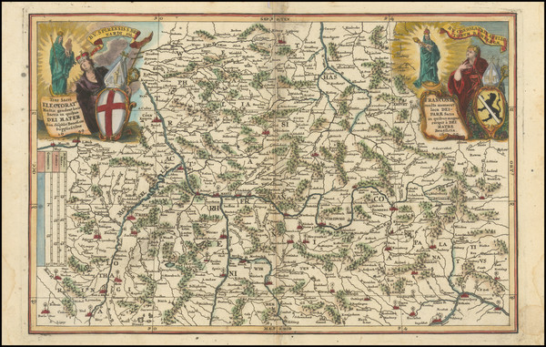61-Luxembourg, Nord et Nord-Est, Norddeutschland and Mitteldeutschland Map By Heinrich Scherer