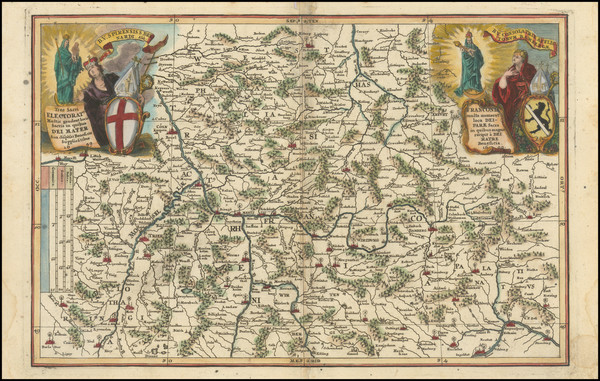 0-Luxembourg, Nord et Nord-Est, Norddeutschland and Mitteldeutschland Map By Heinrich Scherer