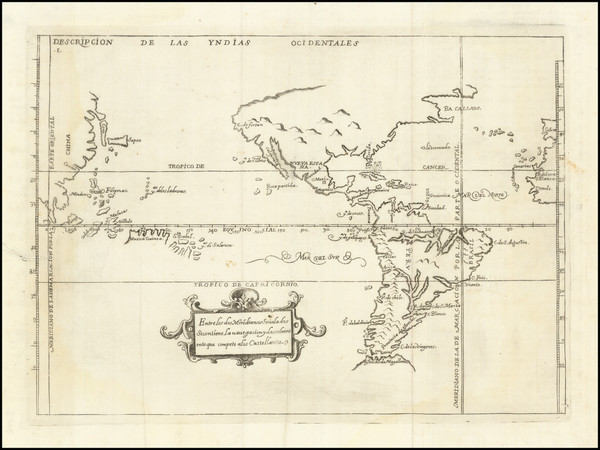 97-Pacific Ocean, China, Southeast Asia, Philippines, Pacific and America Map By Antonio de Herrer