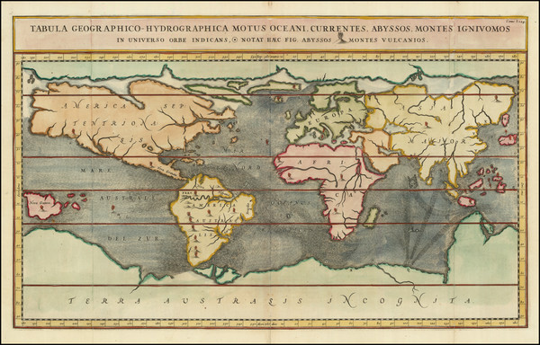 63-World Map By Athanasius Kircher