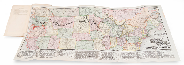 71-Montana and Rare Books Map By Pioneer Press Co