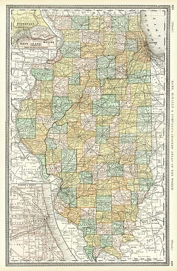 42-Midwest Map By Rand McNally & Company