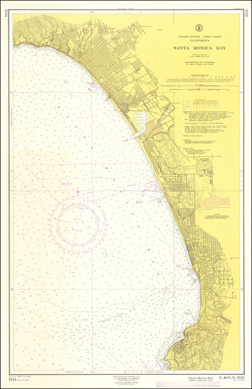 47-Los Angeles Map By U.S. Coast & Geodetic Survey