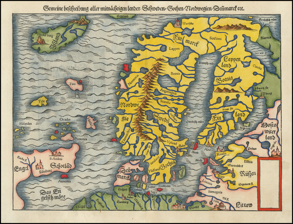 70-Baltic Countries, Scandinavia and Iceland Map By Sebastian Munster