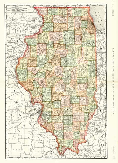 45-Midwest Map By Rand McNally & Company