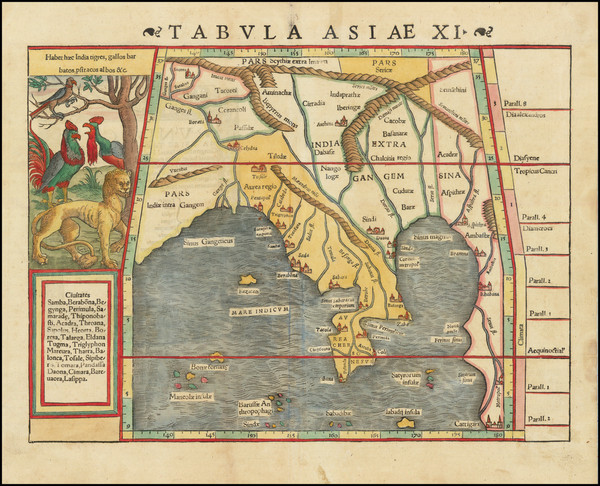 47-India and Malaysia Map By Sebastian Munster