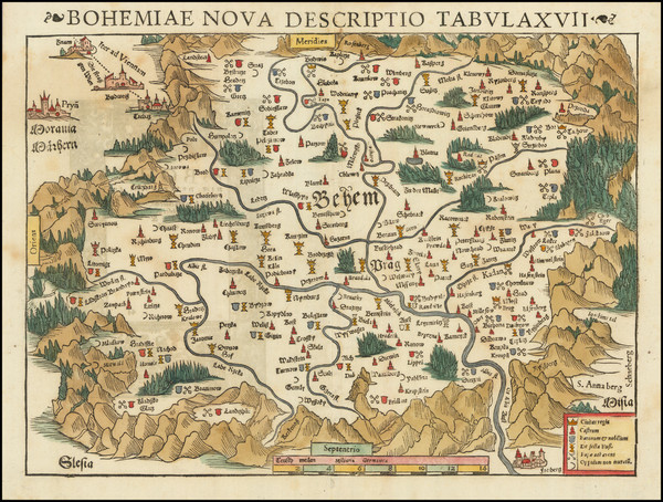 93-Czech Republic & Slovakia Map By Sebastian Munster