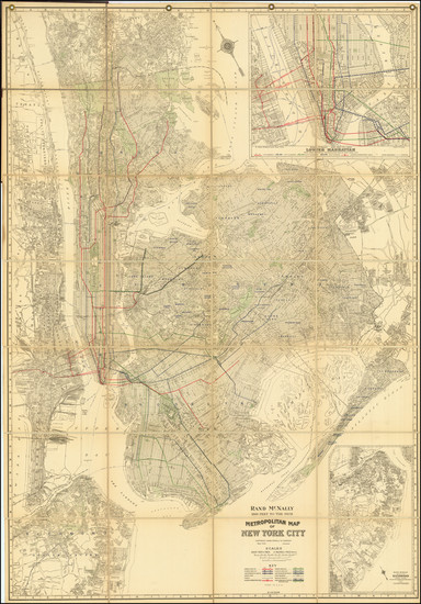 35-New York City Map By Rand McNally & Company