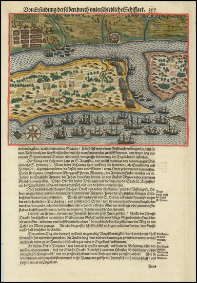 84-Florida Map By Theodor De Bry