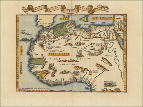 39-Africa, North Africa and West Africa Map By Lorenz Fries