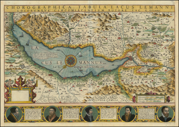 1-Switzerland Map By Jodocus Hondius