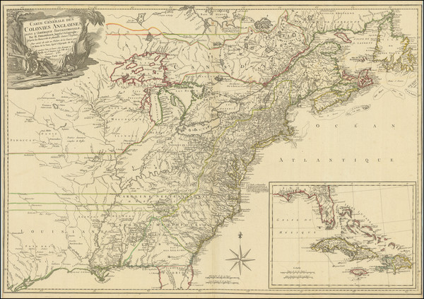 37-United States, New England, Mid-Atlantic, South, Southeast, Midwest and American Revolution Map