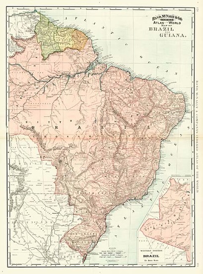 97-South America Map By Rand McNally & Company