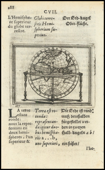 9-Eastern Hemisphere Map By Johann Amos Komensky