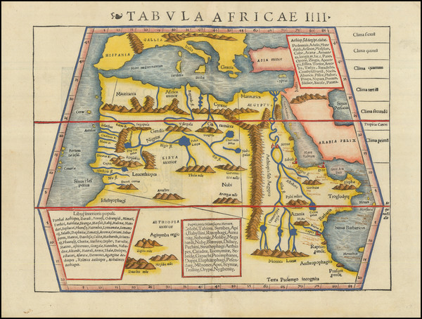 13-Africa and North Africa Map By Sebastian Munster