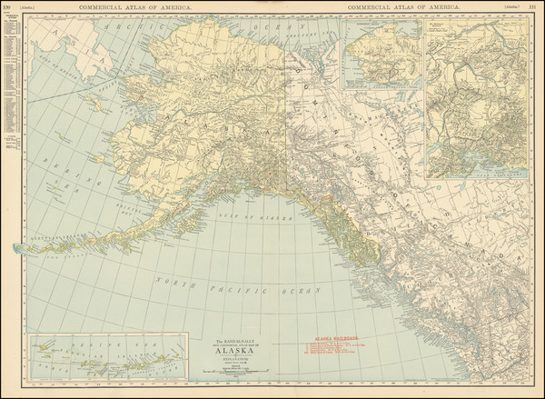 17-Alaska Map By Rand McNally & Company