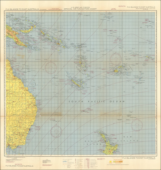 28-Australia, Oceania and World War II Map By U.S. Army Map Service