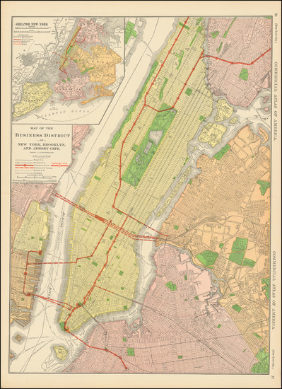 71-New York City Map By Rand McNally & Company