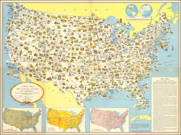 50-United States and Pictorial Maps Map By United States Department of State