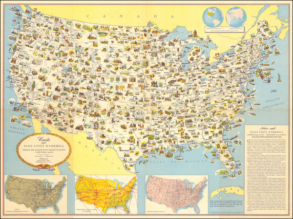 91-United States and Pictorial Maps Map By United States Department of State