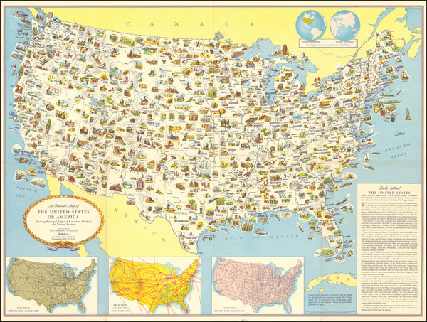 58-United States and Pictorial Maps Map By United States Department of State