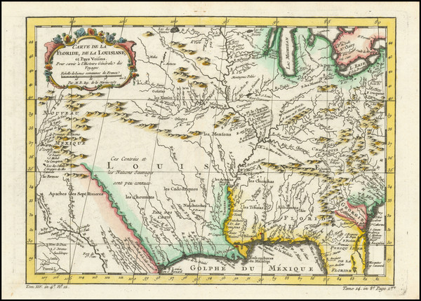 79-South, Southeast, Texas, Midwest, Illinois, Missouri, Southwest and New Mexico Map By Jacques N