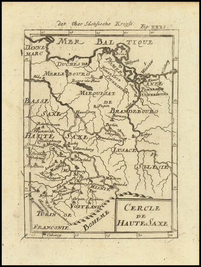 90-Norddeutschland Map By Alain Manesson Mallet