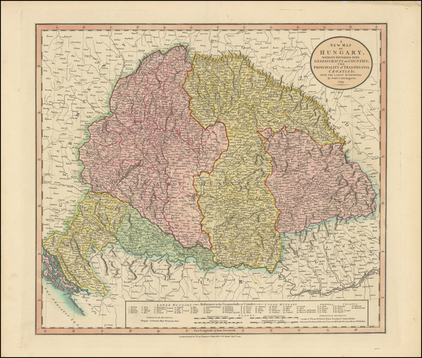 8-Hungary, Romania, Czech Republic & Slovakia and Balkans Map By John Cary