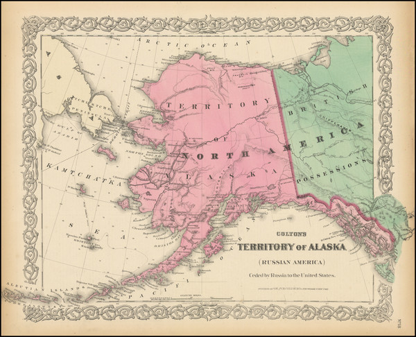 87-Alaska Map By G.W.  & C.B. Colton