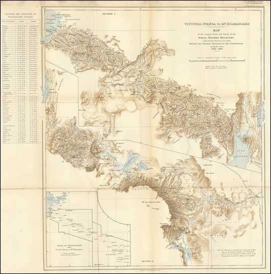 39-East Africa Map By Royal Geographical Journal