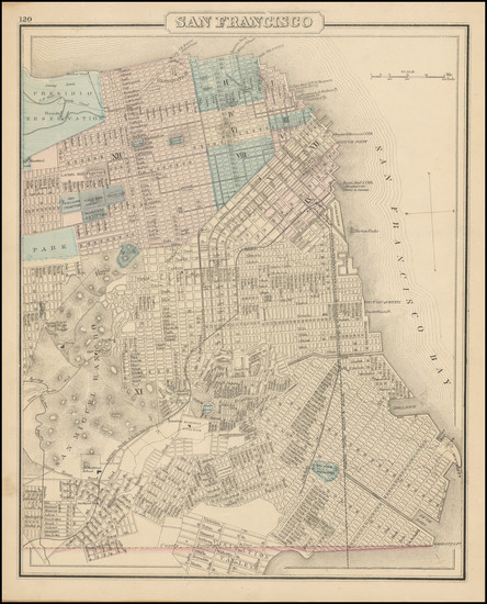 100-San Francisco & Bay Area Map By O.W. Gray