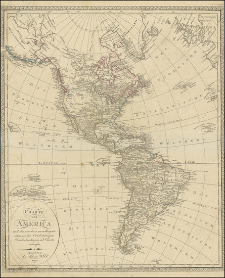 47-America Map By Johann Walch