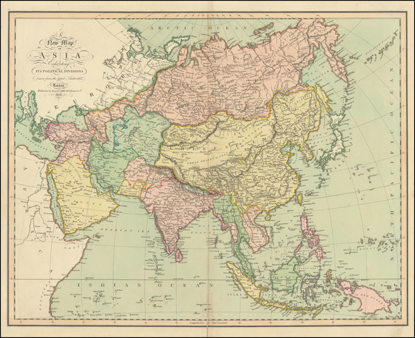 0-Asia Map By G. & J. Cary