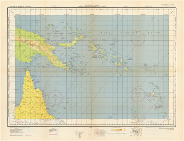 56-Australia, Other Pacific Islands and World War II Map By U.S. Army Map Service