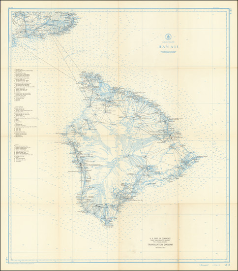 80-Hawaii and Hawaii Map By Department of Commerce, United States