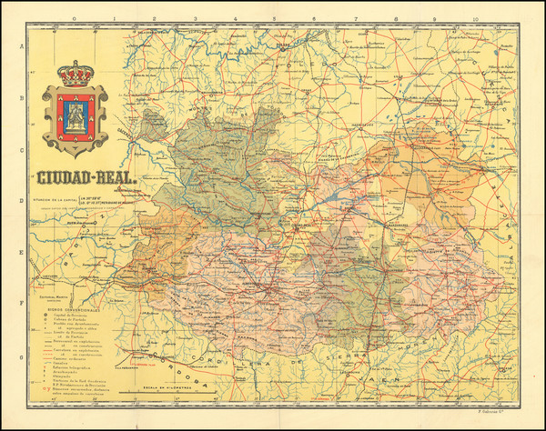 94-Spain Map By Benito Chias & Carbo