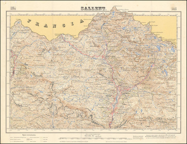 68-Spain Map By Direccion General del Inst Geografico y Catastral