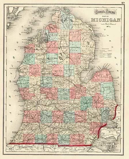 60-Midwest Map By O.W. Gray