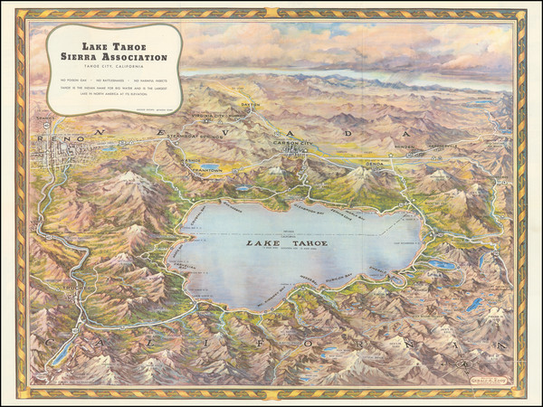 69-California Map By Gerald  Allen Eddy
