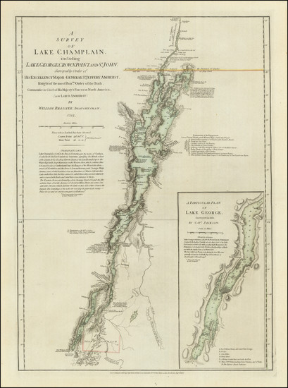 36-Vermont, New York State and American Revolution Map By Robert Sayer  &  John Bennett