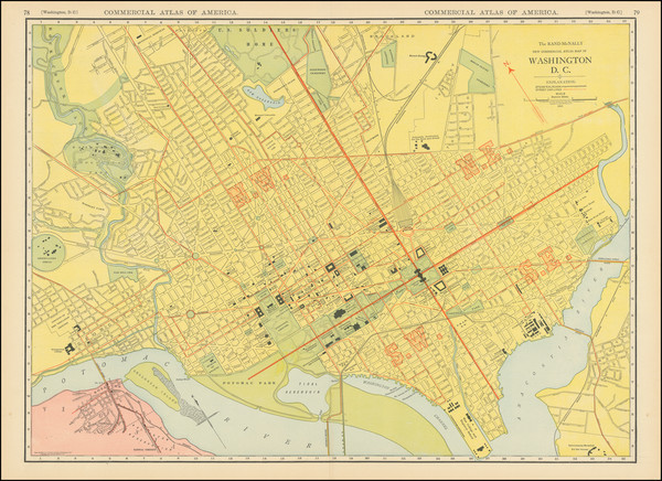 6-Washington, D.C. Map By Rand McNally & Company