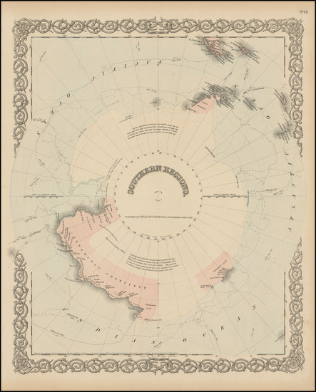 35-Polar Maps Map By G.W.  & C.B. Colton