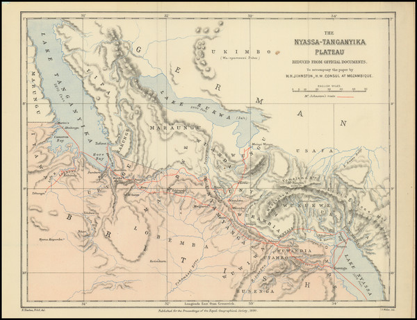 26-East Africa Map By Royal Geographical Journal