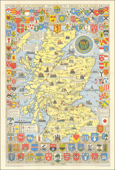 78-Scotland and Pictorial Maps Map By John Bartholomew