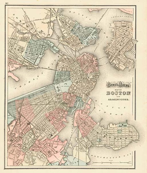 41-New England Map By O.W. Gray