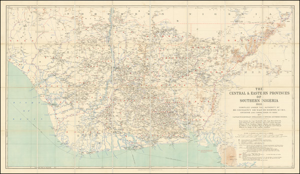 73-West Africa Map By Stanford's Geographical Establishment