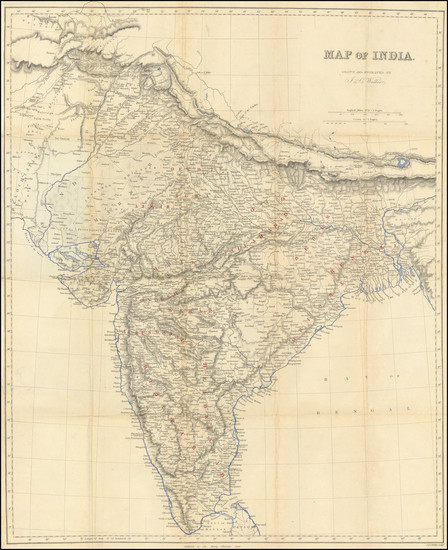 31-India Map By John Murray / J & C Walker