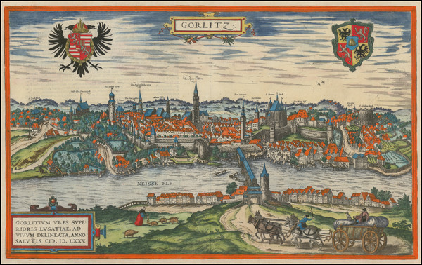 3-Norddeutschland and Mitteldeutschland Map By Georg Braun  &  Frans Hogenberg